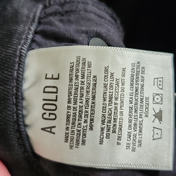 AGOLDE Sophie Crop High Rise Black Denim Jeans Style A018 C-844 Size 24 - Picture 9 of 10